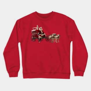 Santa Claus dog christmas Crewneck Sweatshirt